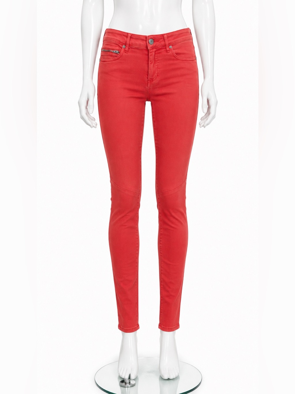 Armani Exchange Women's Bright Red Skinny Jeans